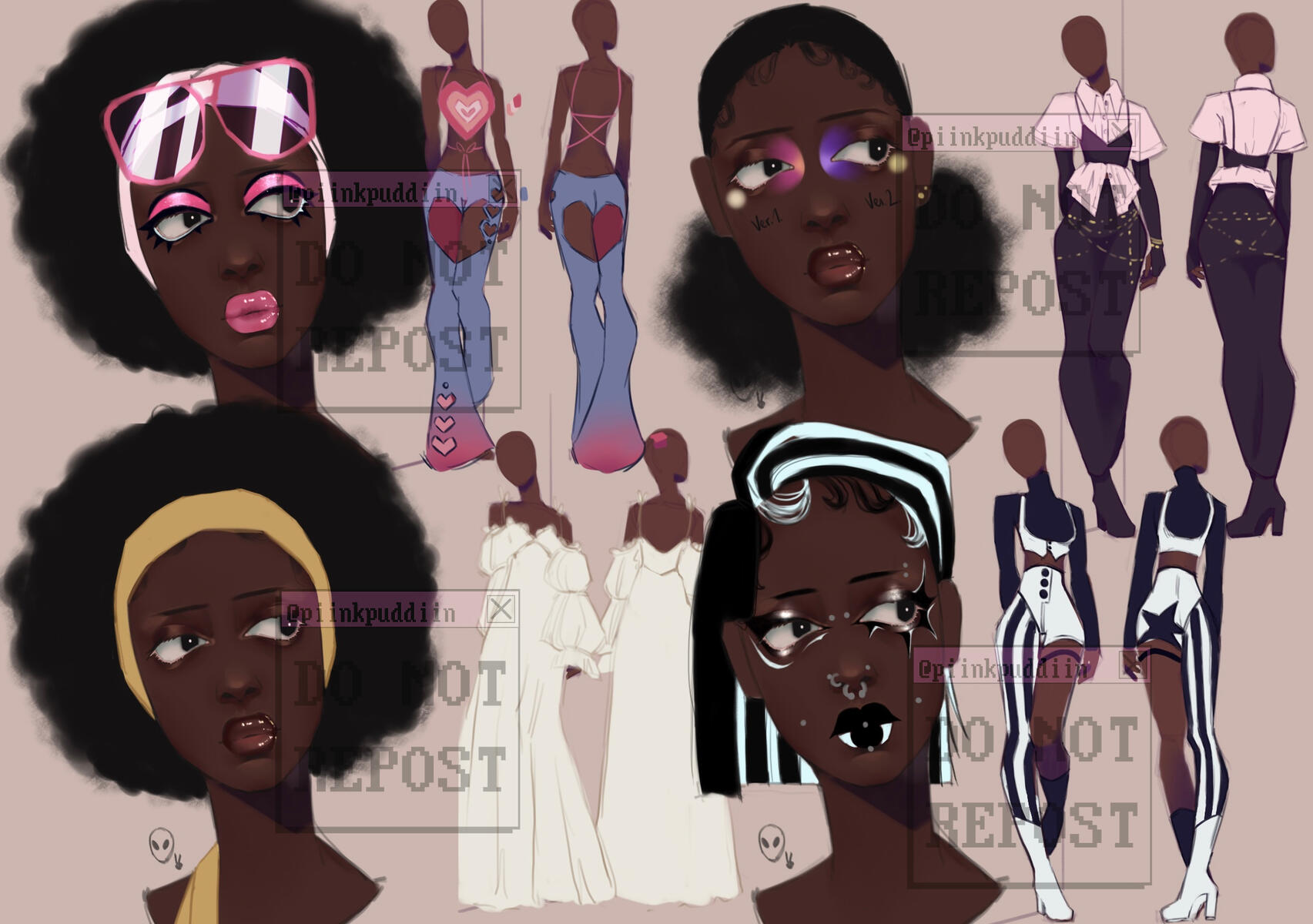 Personal Project, Character Outfits