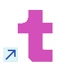 A pink Tumblr icon